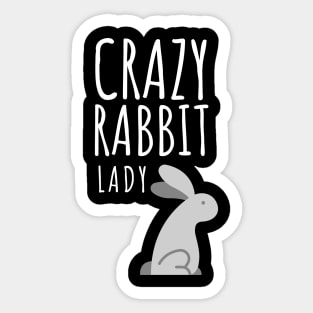 Crazy Rabbit Lady Sticker